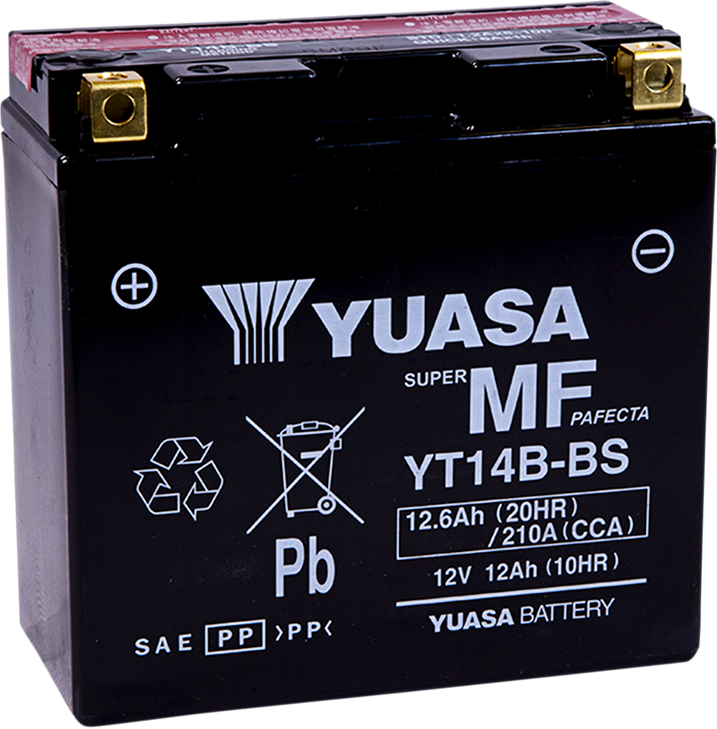 Yuasa Agm Battery - Yt14B-Bs - .60 L Yuam624B4