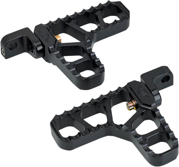 Joker Machine Adjustable Serrated Footpegs - Black - Xl 08-62-3B