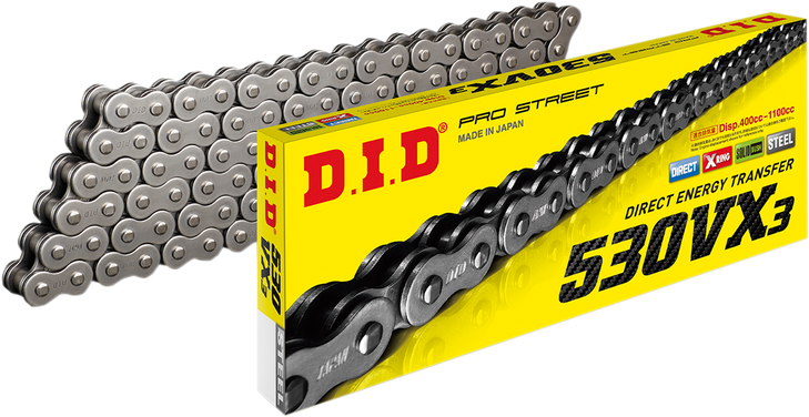 Did 530 Vx3 - Drive Chain - 102 Links - Natural M530Vx3X102Zb