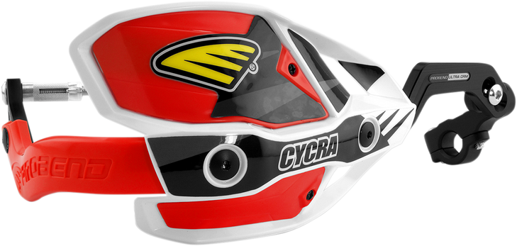 Cycra Handguards - Ultra - White/Red 1Cyc-7407-32X