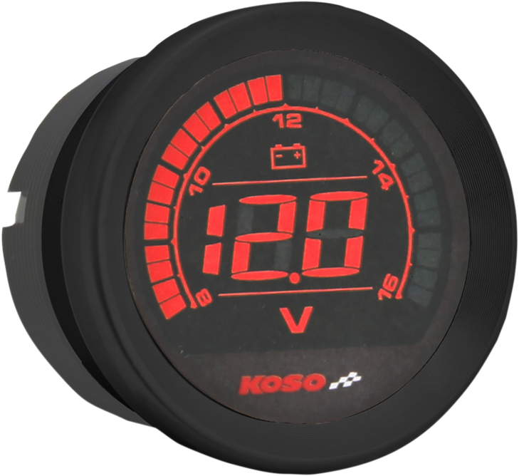 Koso North America 2" Voltmeter Gauge - Black Ba050310