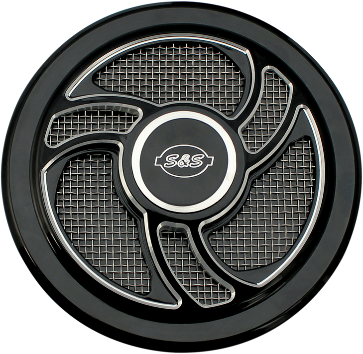 S&S Cycle Air Cleaner Cover - Torker - Black 170-0206