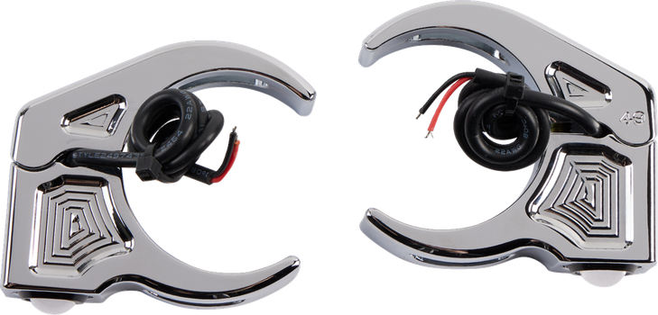 Joker Machine Turn Signal - 49 Mm - Amber - Chrome 05-222-3