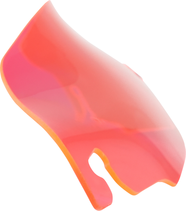 Klock Werks Kolor Flare Windshield - 3-1/2" - Pink Ice - Flr Kww-01-0655