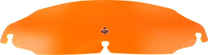 Klock Werks Kolor Flare Windshield - 3-1/2" - Orange Ice - Flr Kww-01-0653