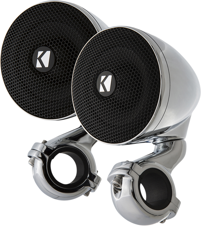 Kicker Mini Speakers - 4 Ohm - Chrome 47Psm34