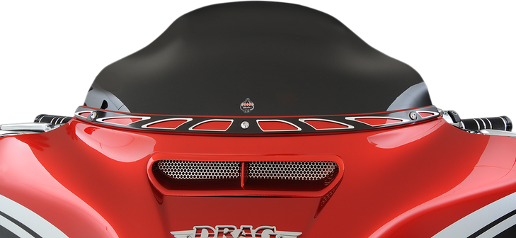 Klock Werks Flare Windshield - 6-1/2" - Black - '14-'23 Flht Kww-01-0200-2014