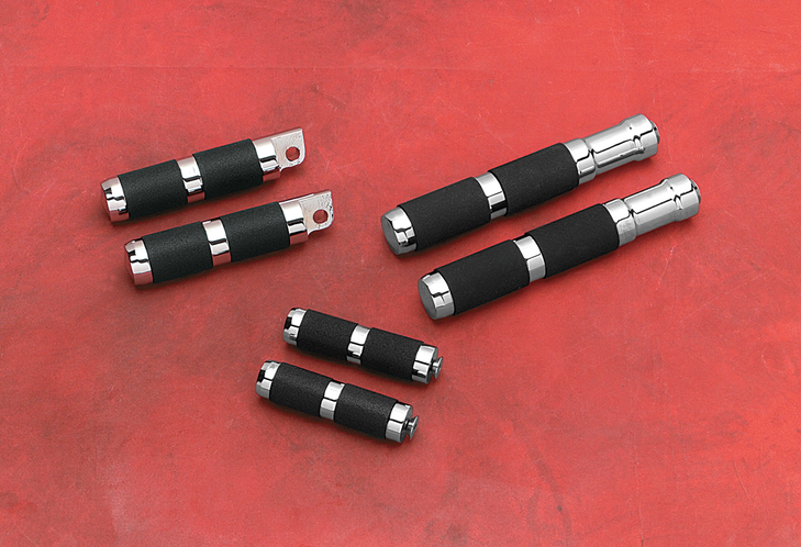Accutronix Rubber Footpegs - Rigid Mount Pf121-Src