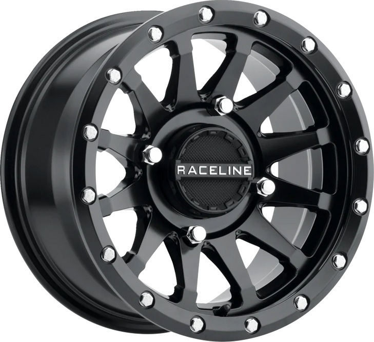 Raceline Wheels Wheel - Trophy - Simulated Beadlock - Front/Rear - Black - 14X7 - 4/137 - 6+1 (+38 Mm) A95B-47037+38