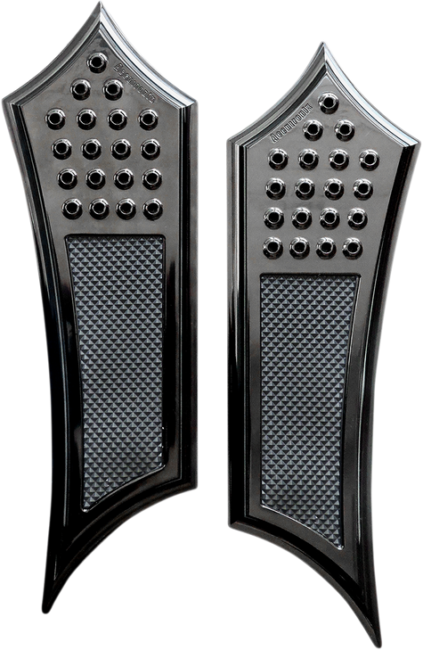 Accutronix Front Floorboards - Extended - Black - Drilled - Instigator - Chief Fbf91-Dib