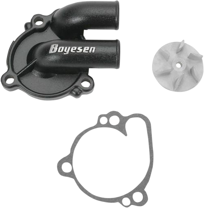 Boyesen Impeller/Waterpump Cover - Black - Kawasaki/Suzuki Wpk-10B