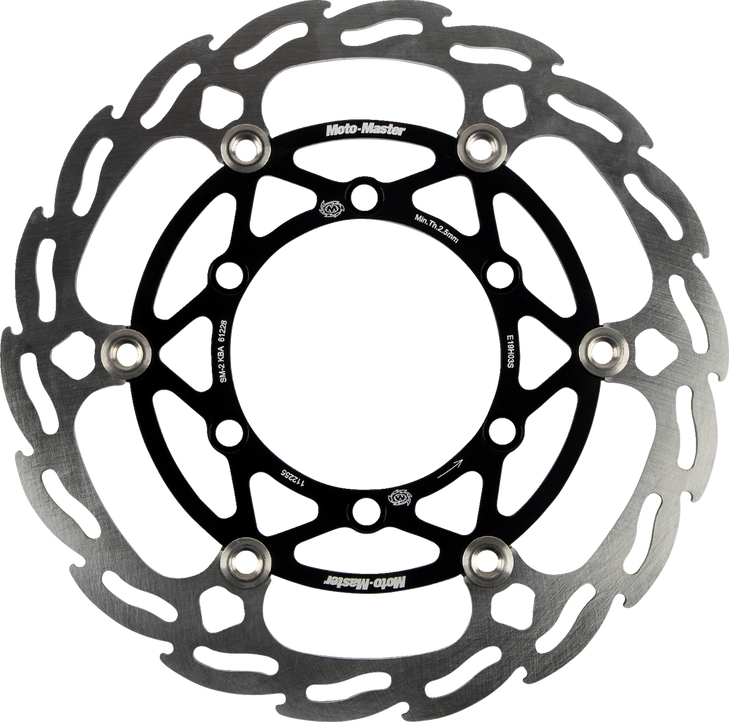 Moto-Master Brake Rotor - Front - Flame 112255-Pu
