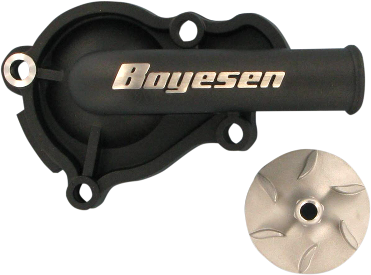 Boyesen Impeller/Waterpump Cover - Black - Honda Wpk-06B
