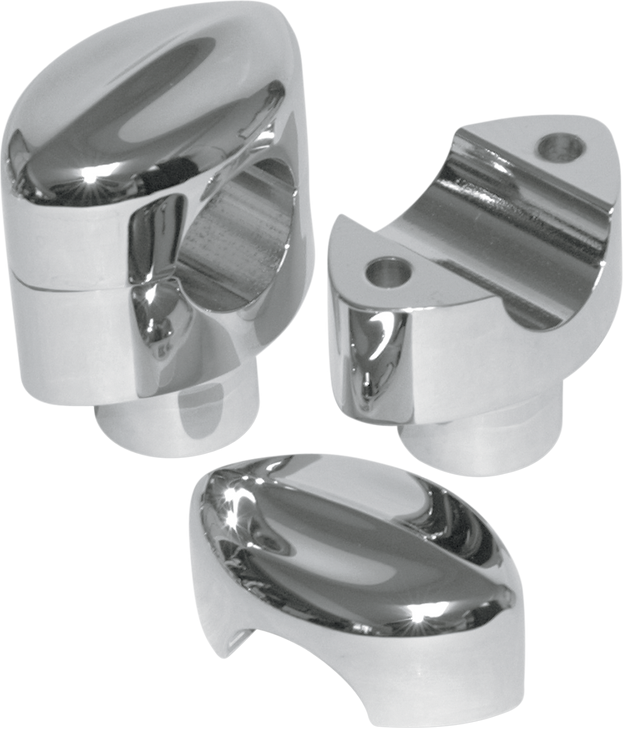 La Choppers Risers - Hefty Mohawk - 1-1/2" - Chrome La-7404-01