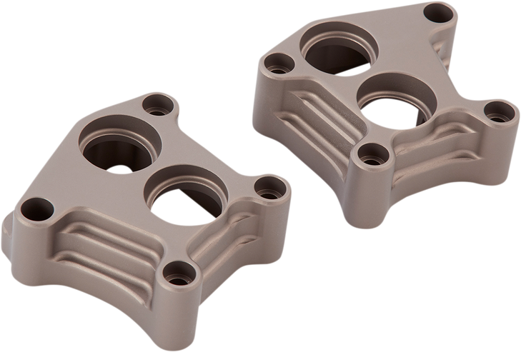 Arlen Ness Lifter Block Covers - 10 Gauge - Titanium 12-575