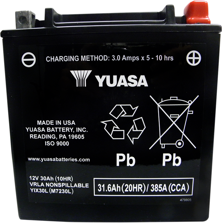 Yuasa Agm Battery - Yix30L-Bs-Pw Yuam6230Xpw