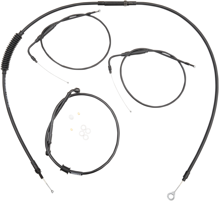 Burly Brand Handlebar Cable And Brake Line Kit For Clubman Handlebars B30-1099