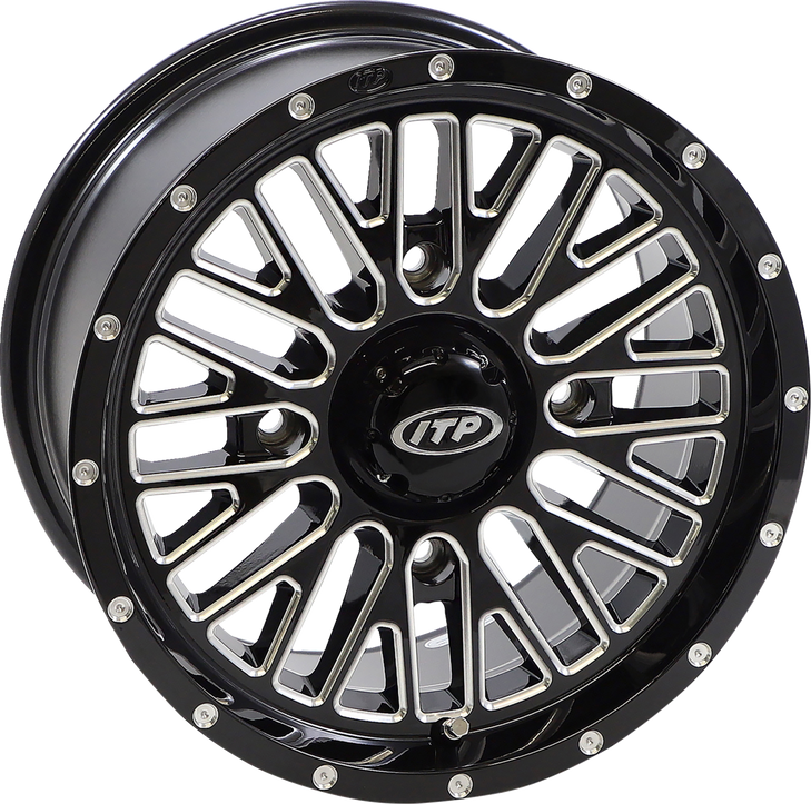 Itp Wheel - Momentum - Front/Rear - Black/Milled - 14X7 - 4/156 - 5+2 (+30 Mm) 1422736731B