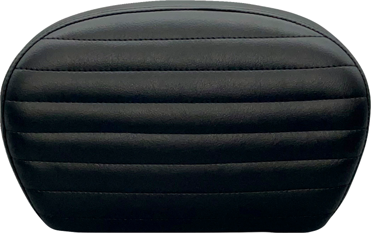 Le Pera Sissy Bar Pad - Large - Pleated - Dull Black L-Sbp01Pt-Dull