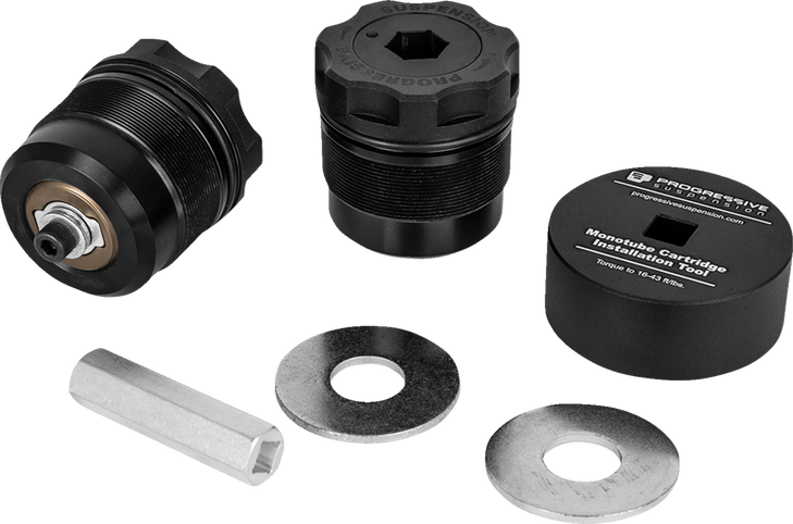 Progressive Suspension Fork Preload Adjuster - 49 Mm - Black Anodized 31-5056