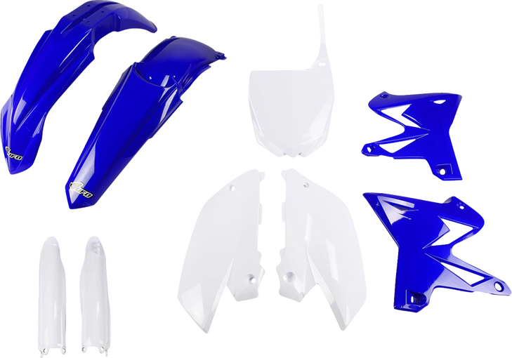 Ufo Body Kit - Oem Blue/White - Yamaha - Yz 125/250 Yakit312F@999