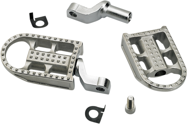 Biltwell Mushman Footpegs - Step - Raw Polished 7002-302-02