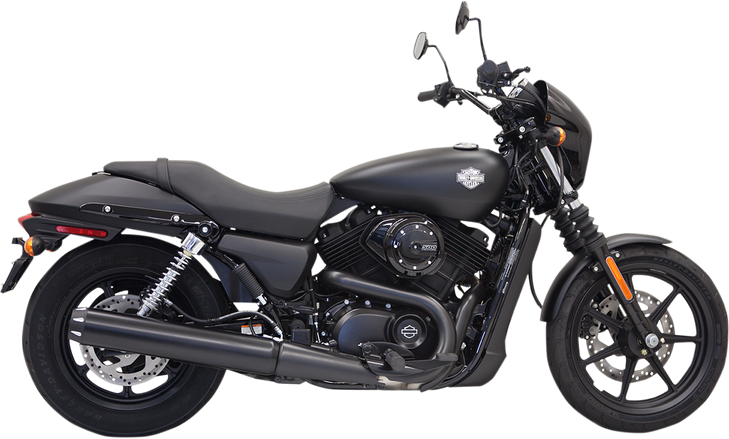 Bassani Xhaust 4" Black Muffler - Straight/Long - Xg500/750 1587Lrb