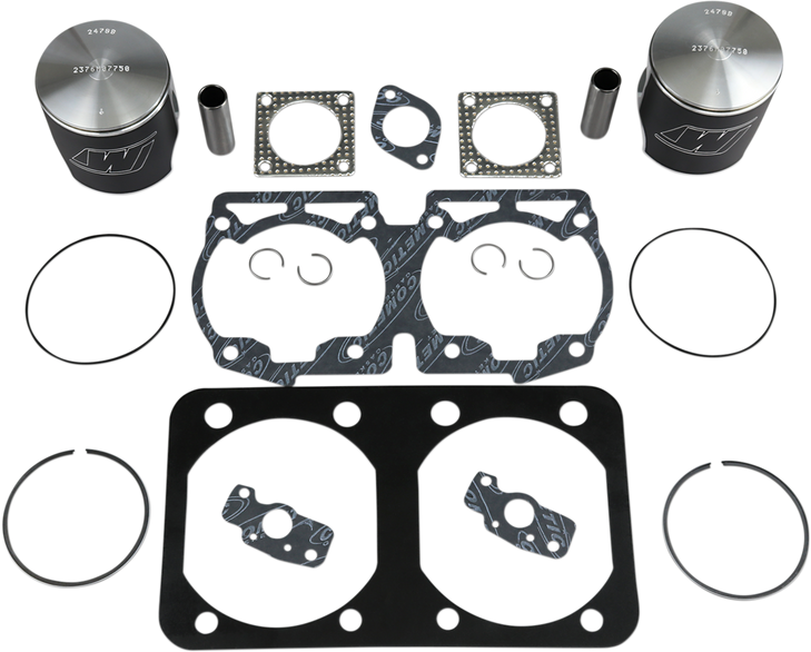 Wiseco Piston Kit With Gaskets - 77.50 Mm - 643 Engine Type - Ski-Doo Sk1234
