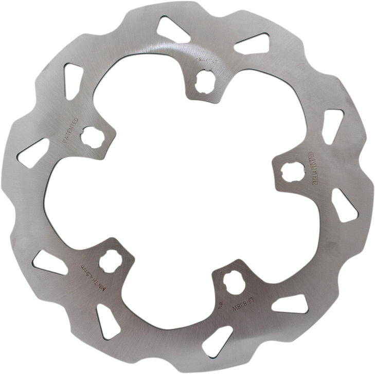 Galfer Wave Brake Rotor - Front - Solid Mount Df838W