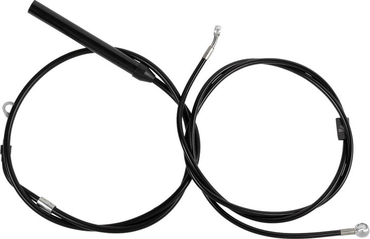 Handlebar Cable/Brake Line Kit - 12" - 14" Ape Hanger Handlebars - Black Vinyl La-8062Kt-13B