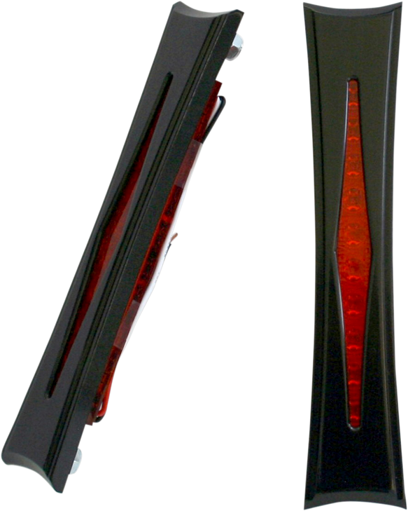 Accutronix Bag Lights - Diamond - Red Lens - Black Bl01-Ib