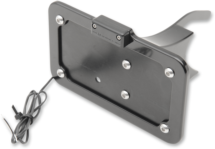 Accutronix Side Mount License Plate - Black Lpf121Hv-B