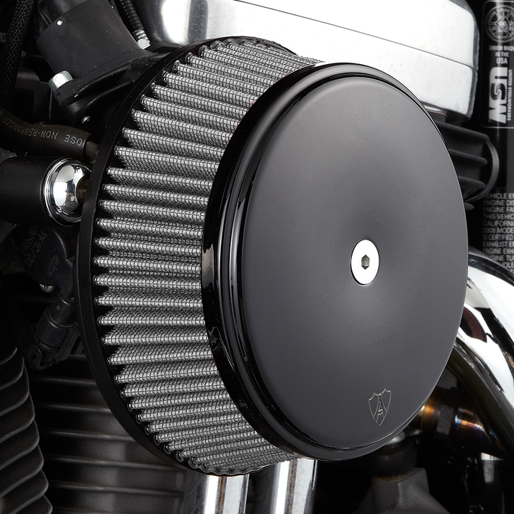 Arlen Ness Big Sucker Stage I Air Filter Kit - Wrinkle Black 50-339