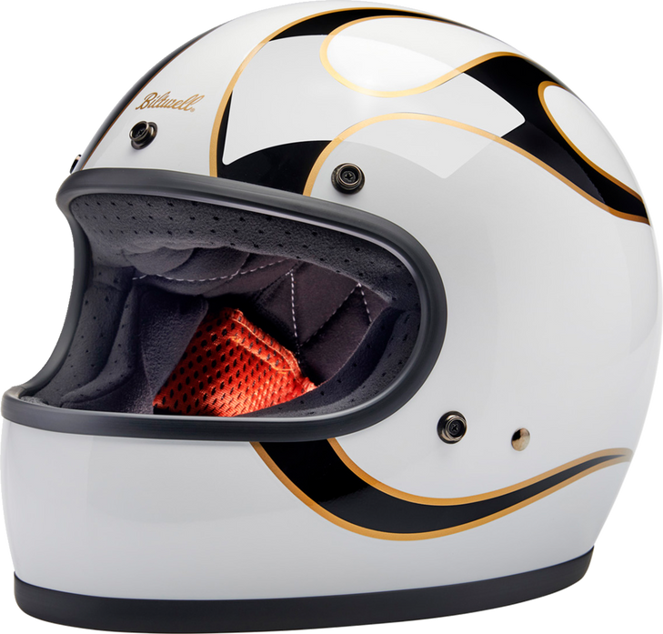 Gringo Helmet - Flames - White/Black - 2Xl 1002-561-506