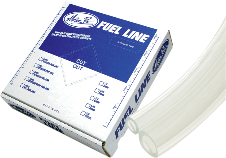 Motion Pro Premium Fuel Line - Clear - 1/4" - 25' 12-0044