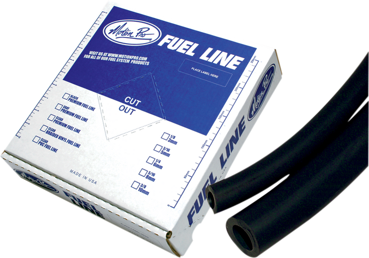 Motion Pro Premium Fuel Line - Black - 1/4" - 25' 12-0041