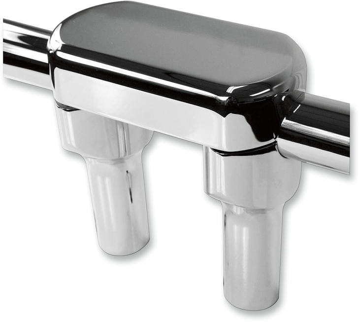 La Choppers Risers - Hefty - Top - 4" - Chrome La-7446-04