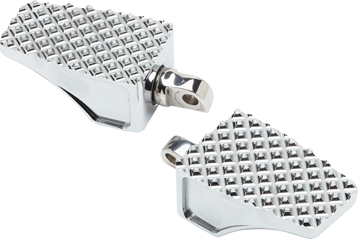La Choppers County Line Billet Footpegs - Male Mount - Chrome La-P100-00C