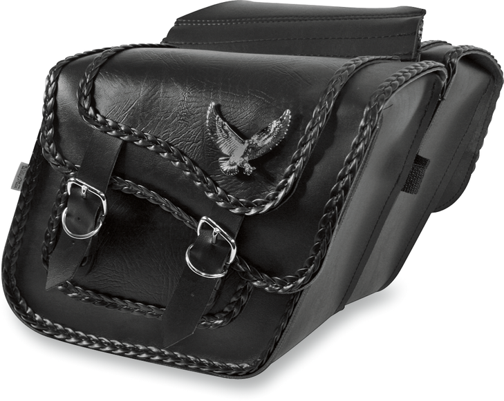 Willie & Max Luggage Black Magic Saddlebag - Black - Slant - Standard 58708-20