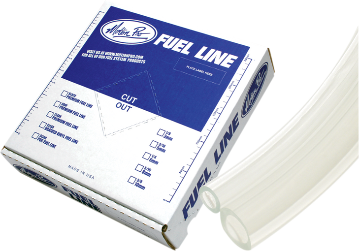 Motion Pro Premium Fuel Line - Clear - 5/16" - 25' 12-0045