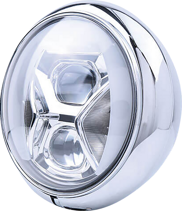 Highsider Adaptive Headlight With Housing - 7" - Chrome 223-240