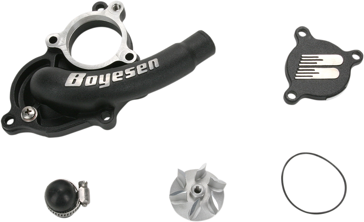 Boyesen Supercooler Waterpump Cover - Black - Suzuki Wpk-27B