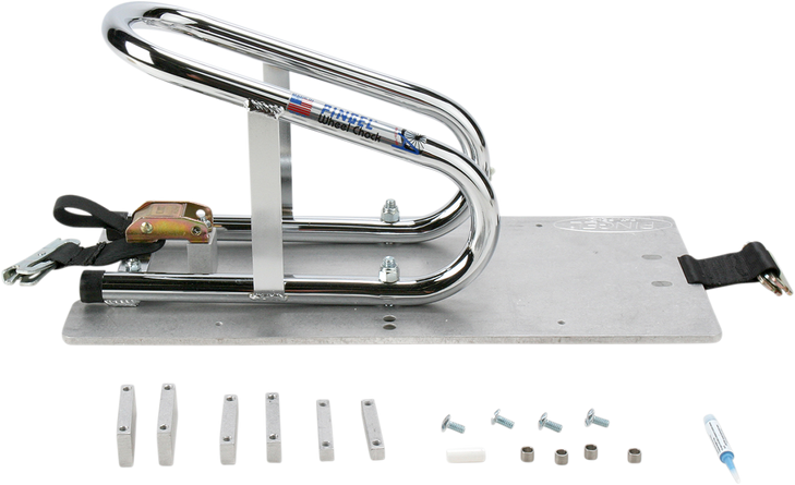 Pingel Wheel Chock - Series E-Track - Recessed - Removable - Chrome - 3-1/2" Wc35Er