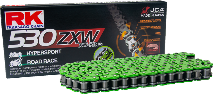 Rk 530 Zxw - Drive Chain - 120 Links - Green Mm530Zxw-120