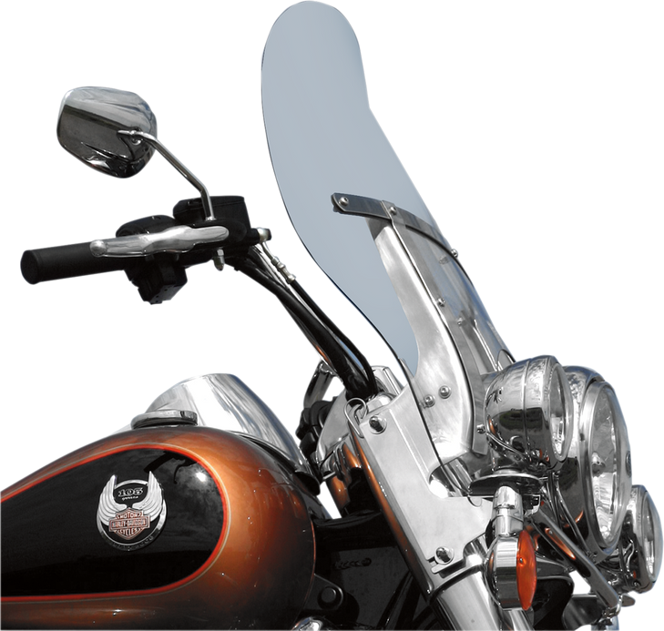Klock Werks Flare Windshield - 19-3/8" - Clear - Flhr Kww-02-0217