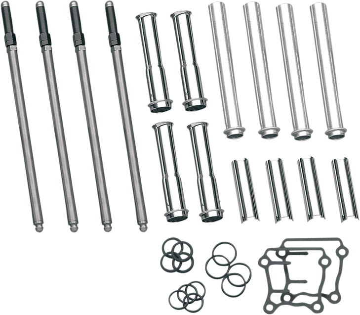 S&S Cycle Adjustable Pushrod Cover Kit - Twin Cam 93-5095