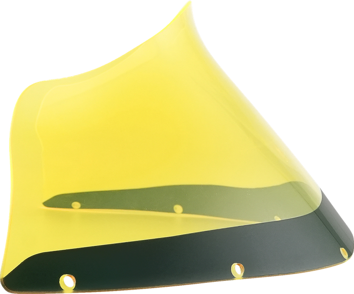 Klock Werks Kolor Flare Windshield - 9" - Yellow Ice - Fxrp Kww-02-0609