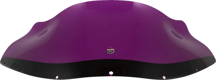 Klock Werks Kolor Flare Windshield - 9" - Purple - Fxrp Kww-02-0617