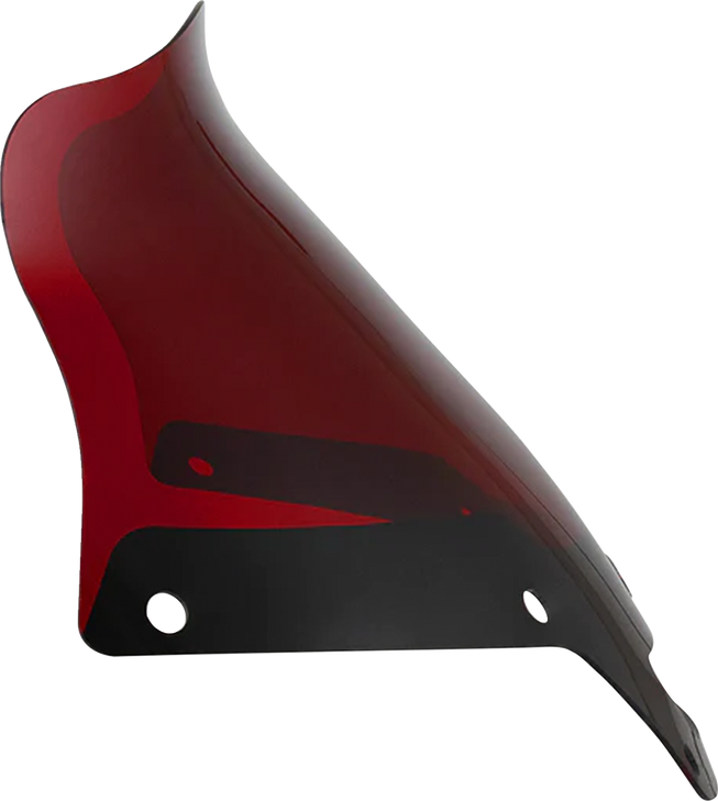 Klock Werks Kolor Flare Sport Windshield - 8" - Red - Fxlrst Kww-02-0629