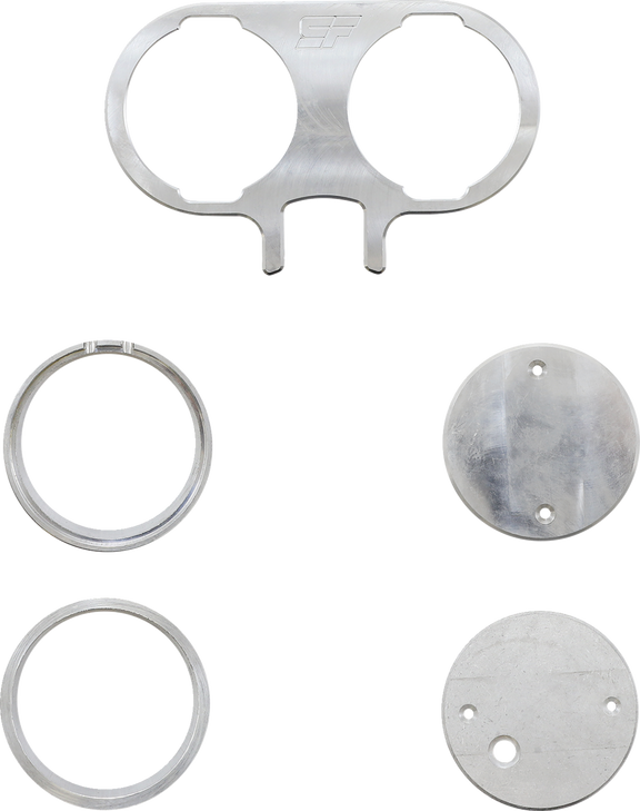 Slyfox Gauge Mount - Dual - Unfinished Tm-Sly25